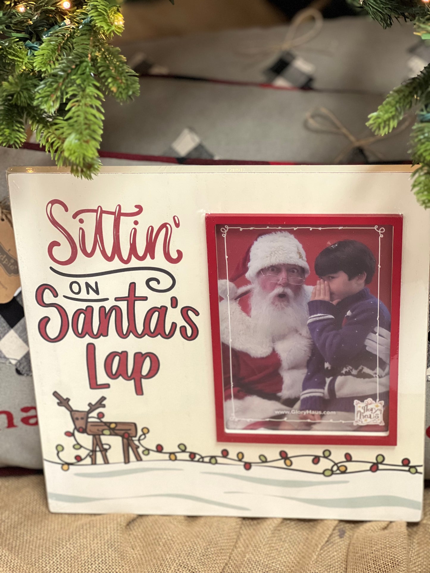 GH Sittin on Santa's Lap Frame