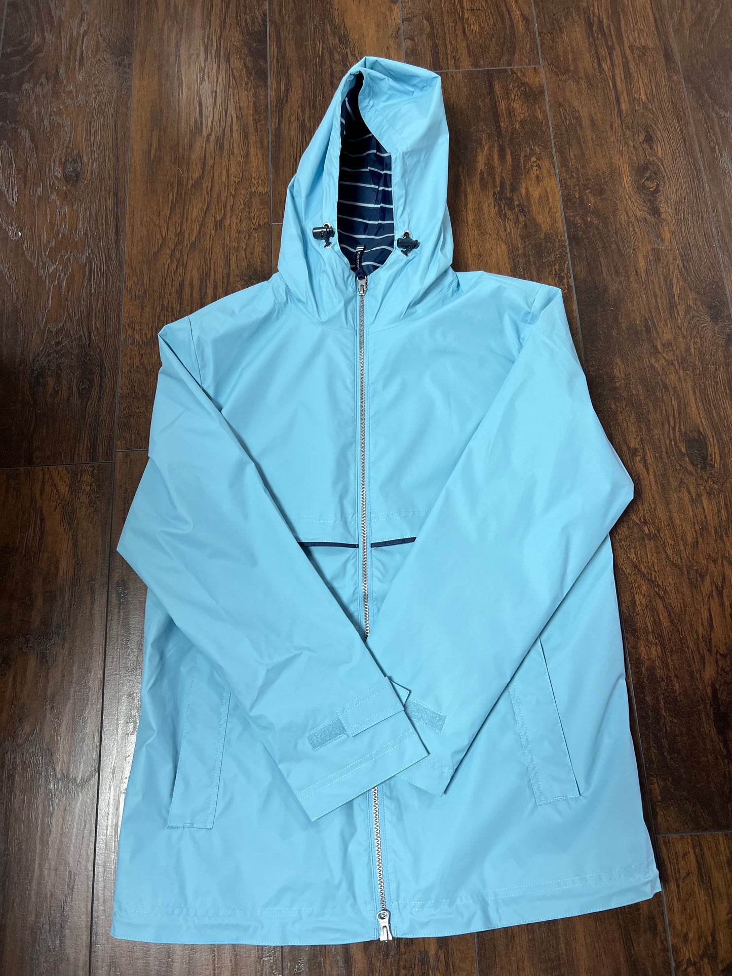 CR Rain Jacket - Powder Blue + Navy