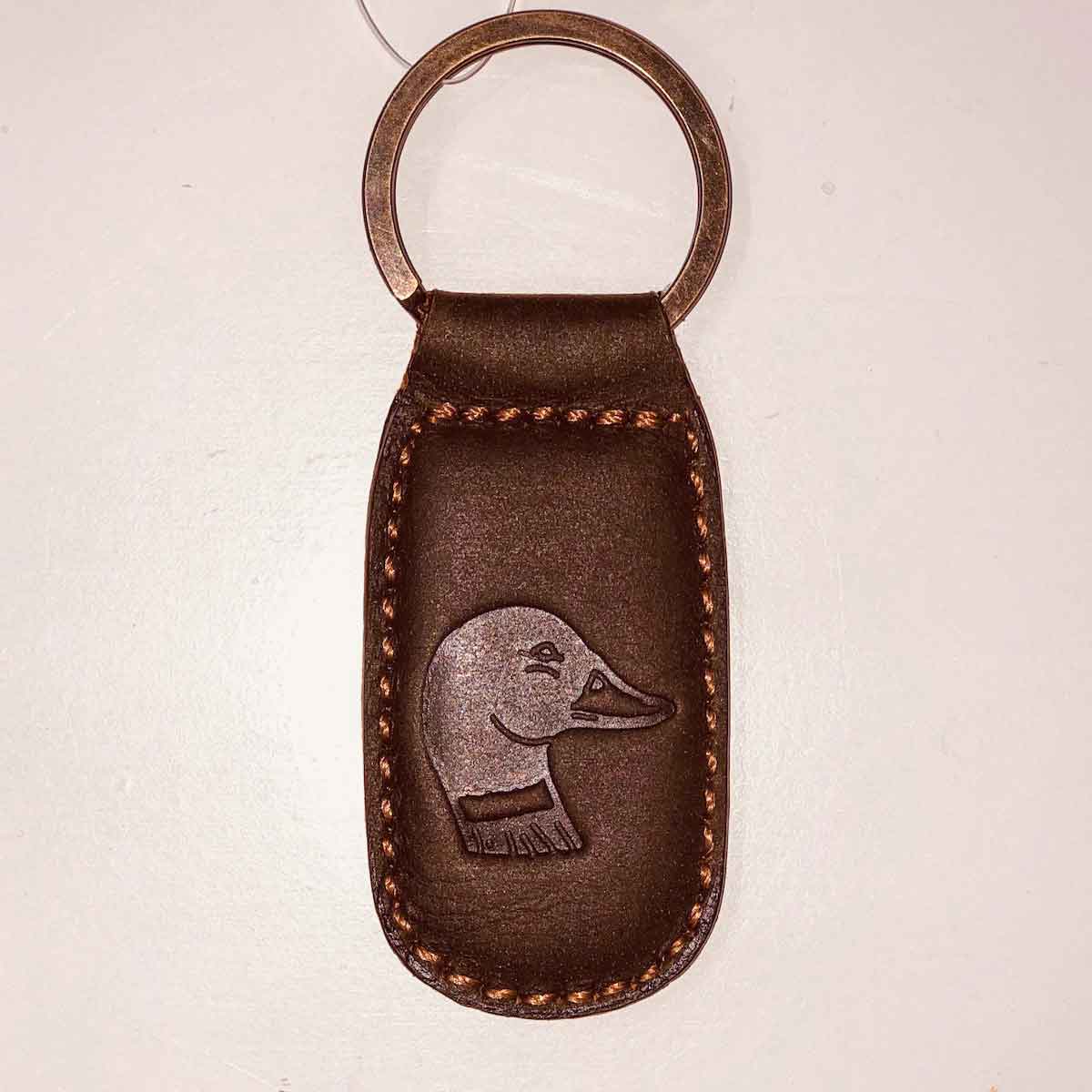 TRS Leather Keychain - Duck