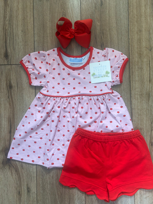 Trotter Street Apple Print Short Set