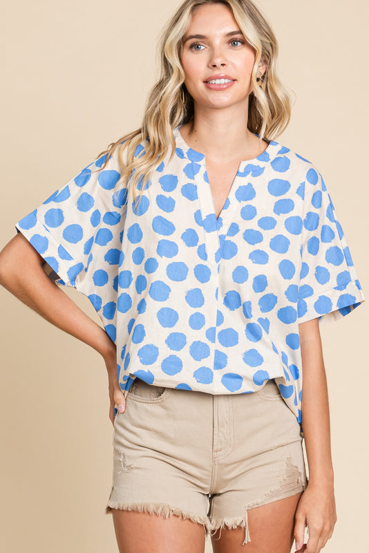 Jodifl Polka Dot Top - Blue