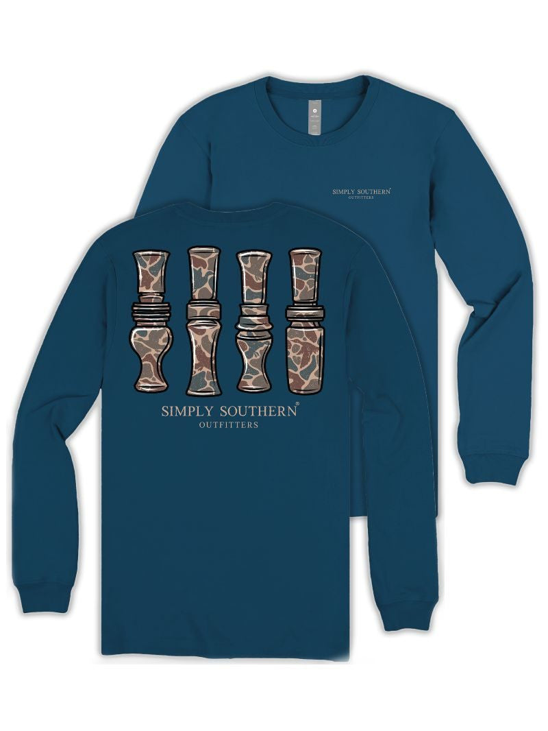 Simply Southern Long Sleeve Mens Tee - Duck Call
