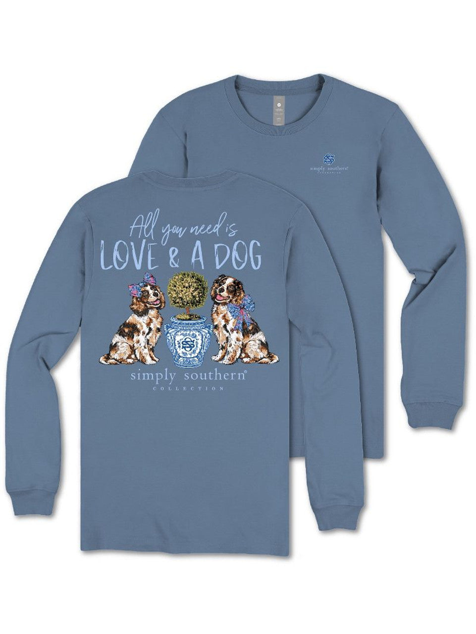 Simply Southern Love & A Dog Long Sleeve Tee