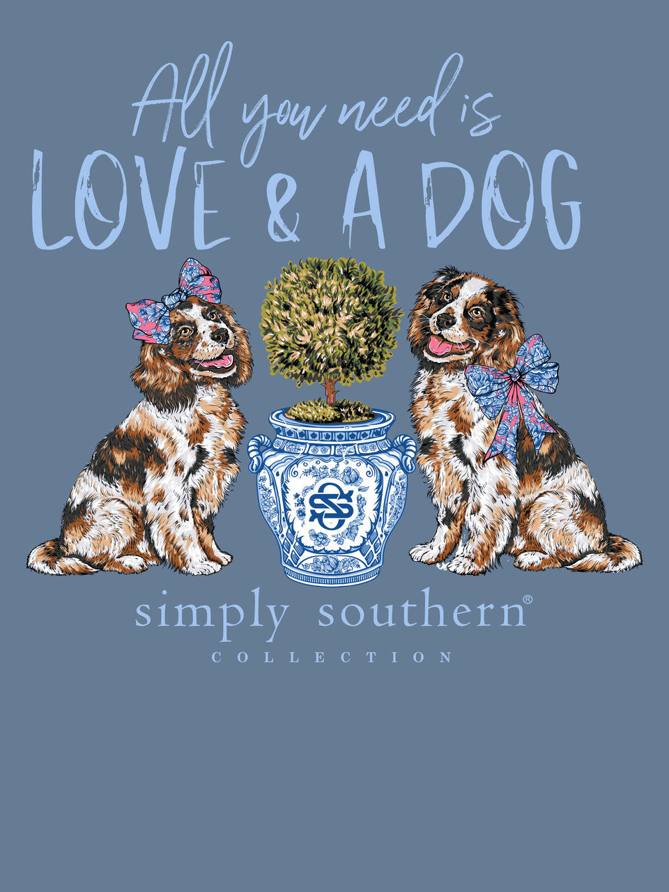 Simply Southern Love & A Dog Long Sleeve Tee