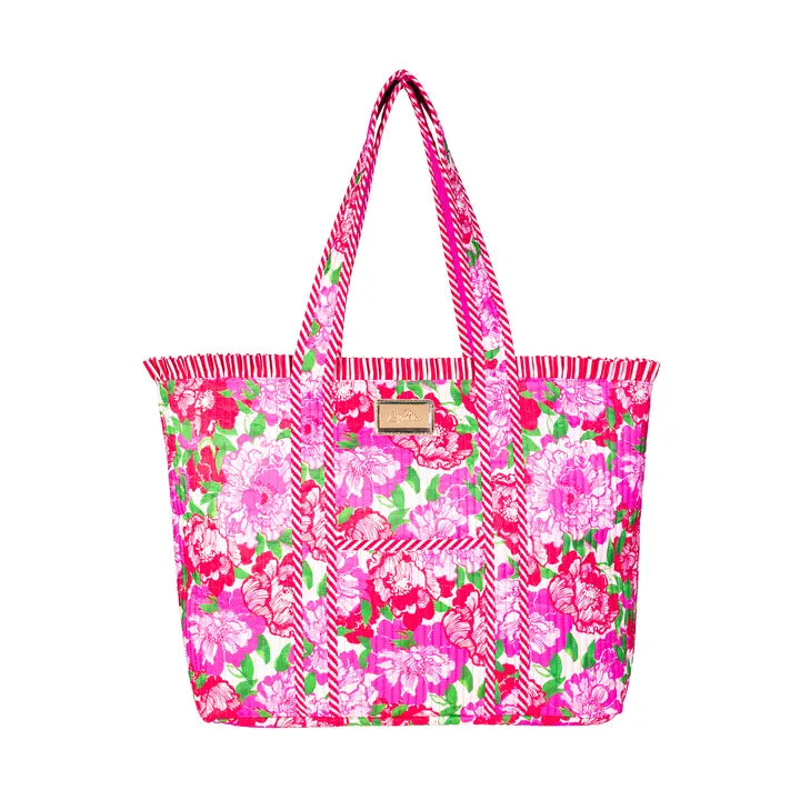 Lilly Pulitzer Quilted Ruffle Tote