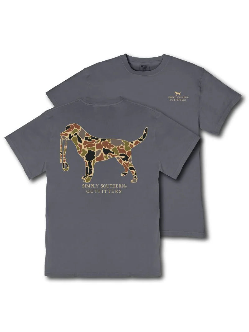 Simply Southern Men's Mineral Tee - Camo Dog