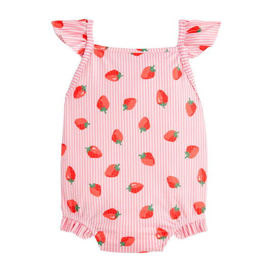 Mudpie Strawberry Print 1 Piece Swim