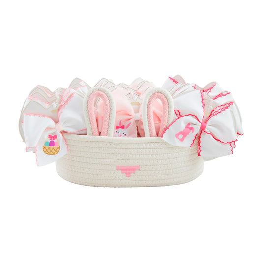 Mudpie Easter Embroidered Bows