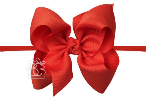 BC Signature Bow on Pantyhose Headband - Huge 5.5