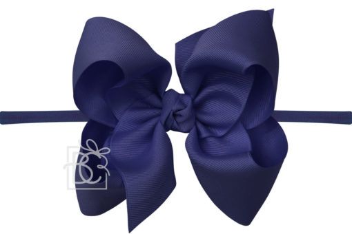 BC Signature Bow on Pantyhose Headband - Huge 5.5