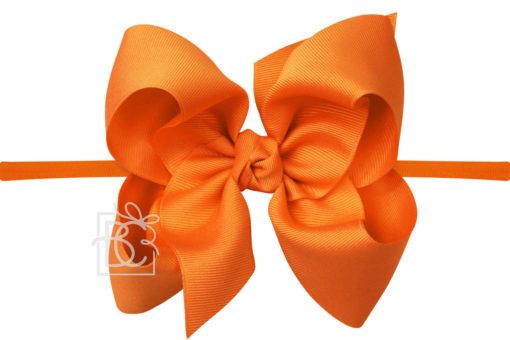 BC Signature Bow on Pantyhose Headband - Huge 5.5