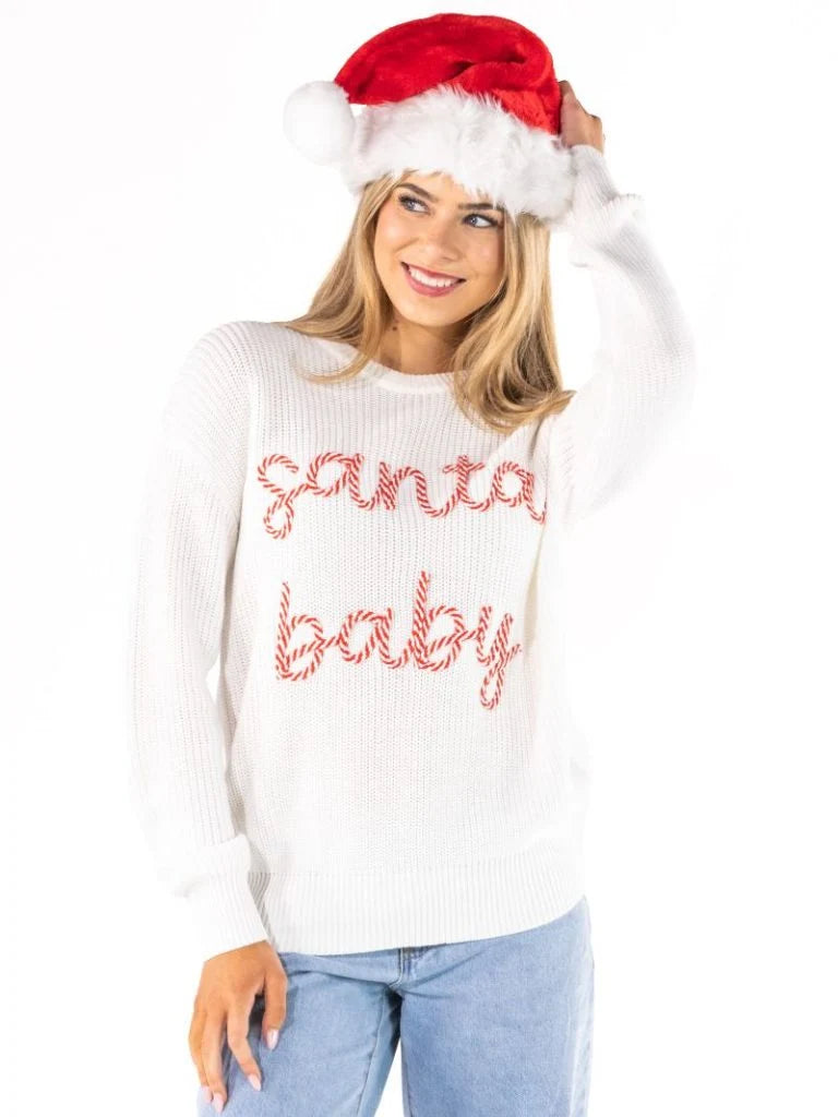 Simply Southern Santa Baby Sweater
