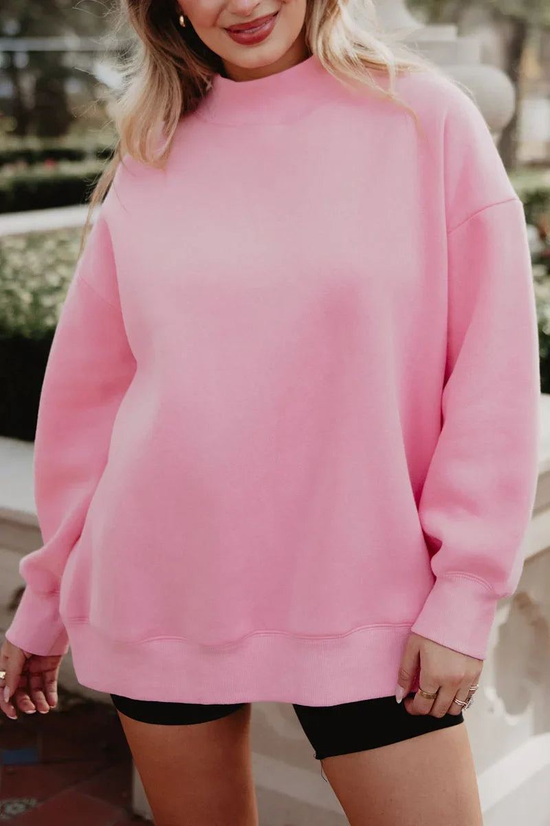 Katydid Bubblegum Mockneck Sweatshirt