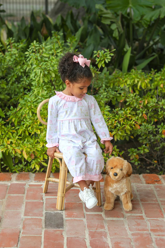Trotter Street Puppy Pals Ruffle Romper
