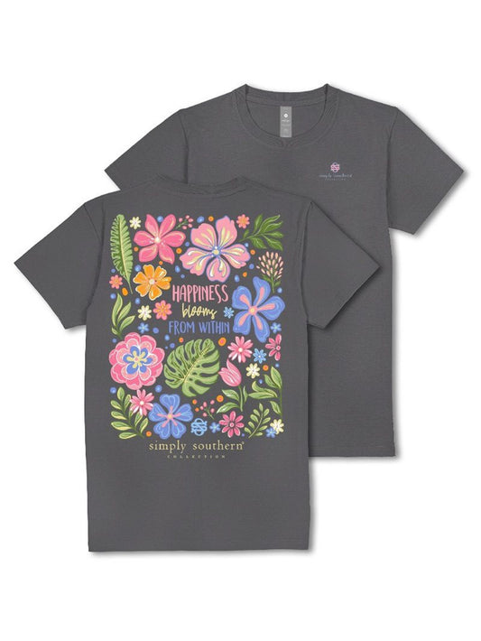 Simply Southern Tee - Happiness Blooms