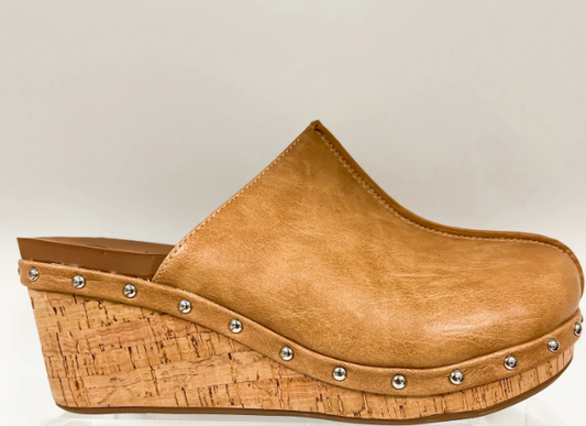 Corkys Marley Clog Wedge - Caramel