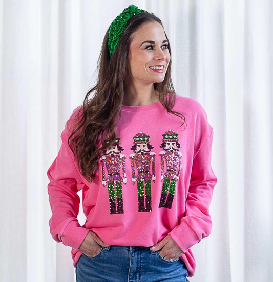 TRS Nutcracker March Sequin Sweatshirt