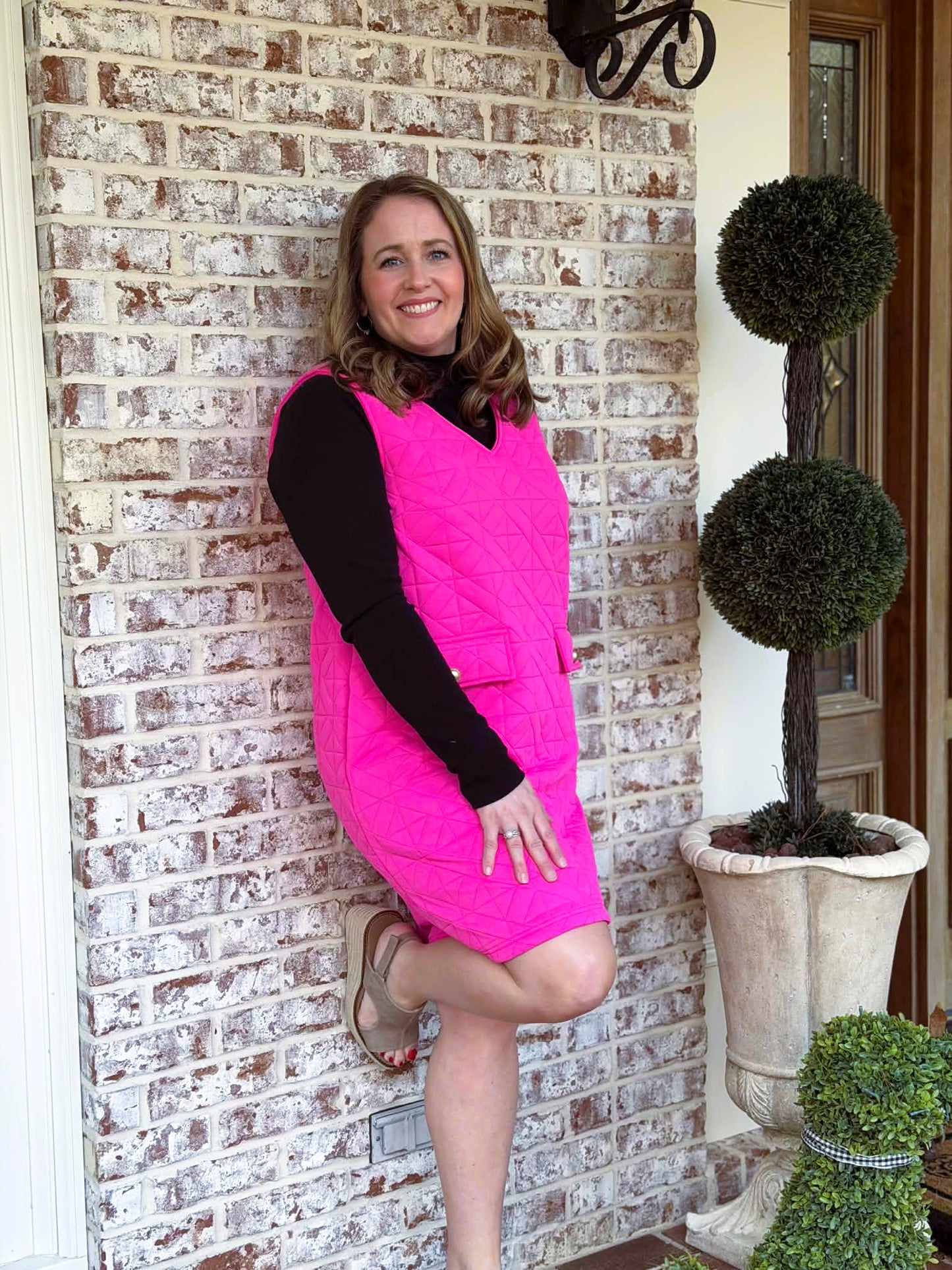 Jodifl Textured Jumper Dress