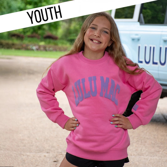 LULU MAC Puff Youth Sweatshirt - Pink/Purple