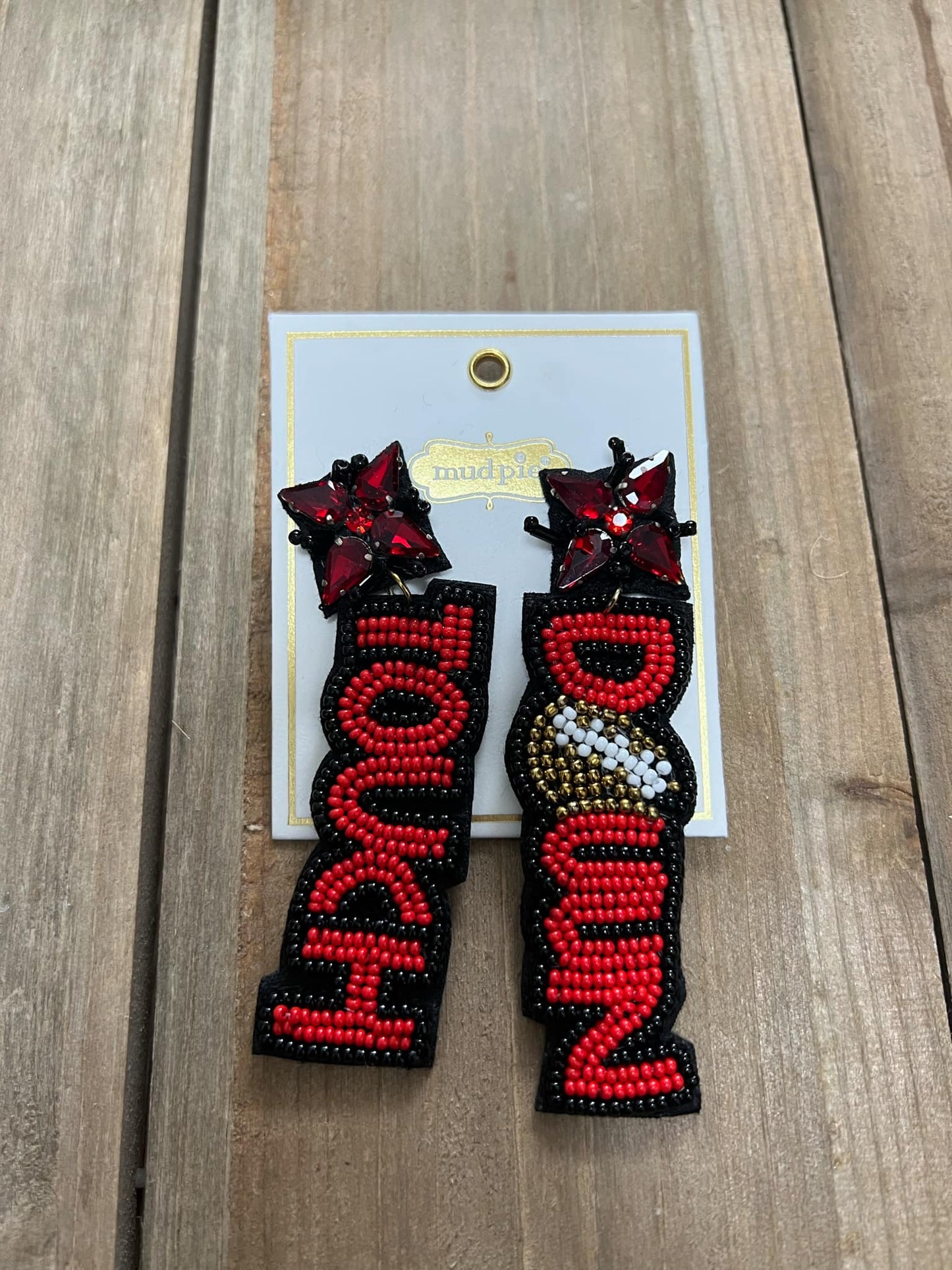 Mudpie Gameday Beaded Earrings