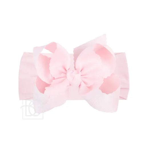 BC Wide Pantyhose Headband W/Scallop 5.5 Bow
