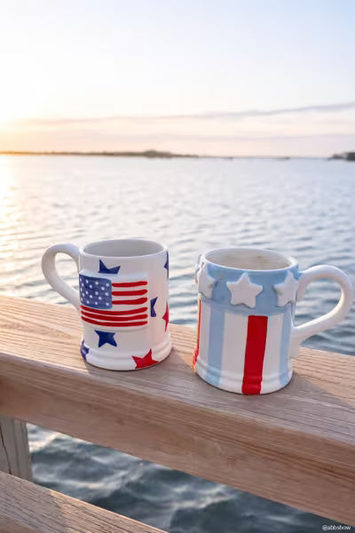 Mudpie Patriotic Ceramic Mug