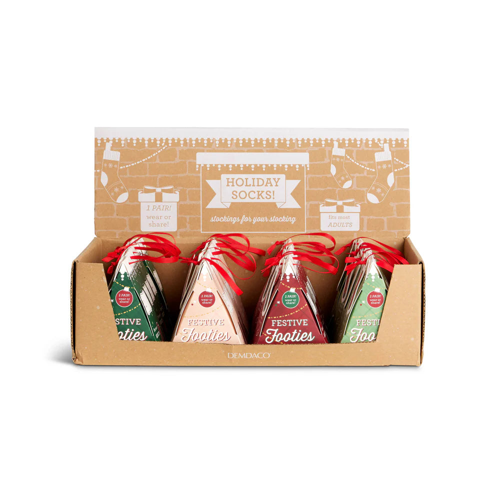 Demdaco Festive Sock Ornaments