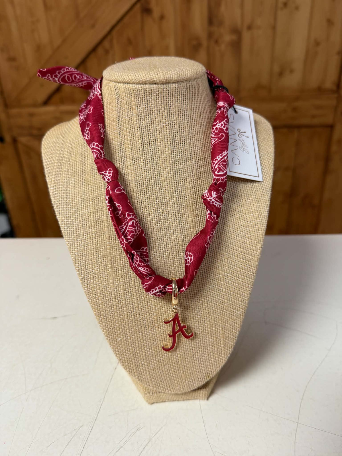 Canvas Gameday Scarf Necklaces