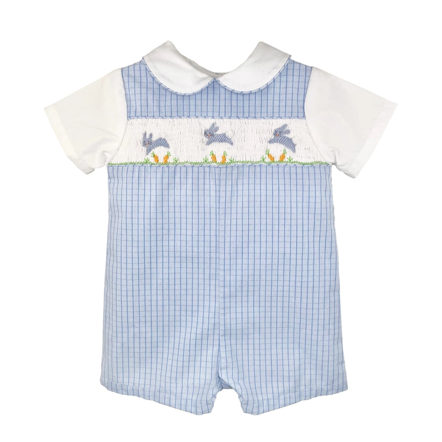 Petit Ami Smocked Bunnies Romper