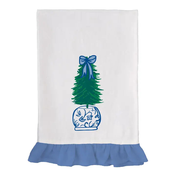 Mary Square Christmas Ginger Jar Hand Towels