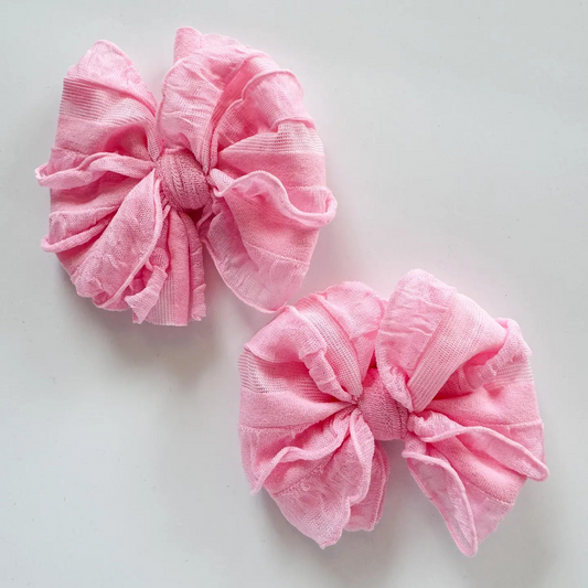 RR Ruffle Piggy Tail Clip Set