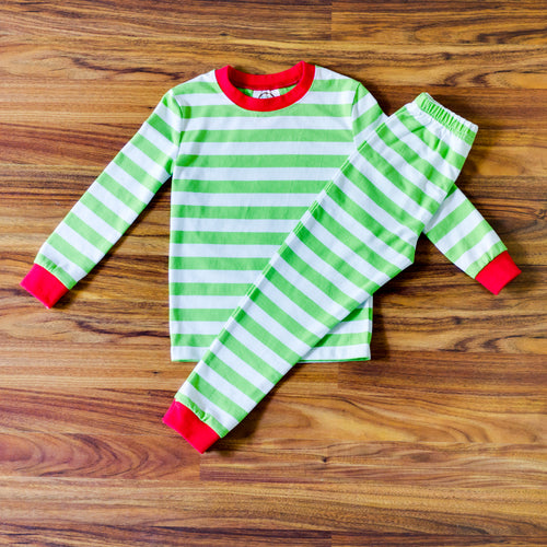 BB Pajamas - Lime Striped