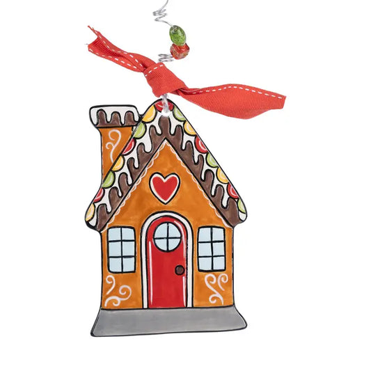 Glory Haus Gingerbread House Flat Ornament