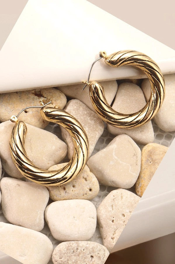 BF Josslyn Classic Antique Hoop Earrings