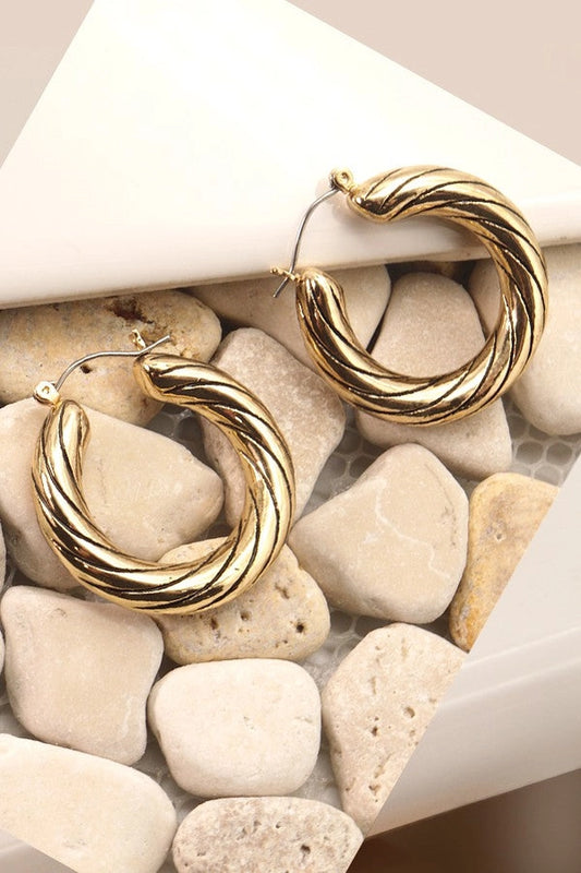 BF Josslyn Classic Antique Hoop Earrings