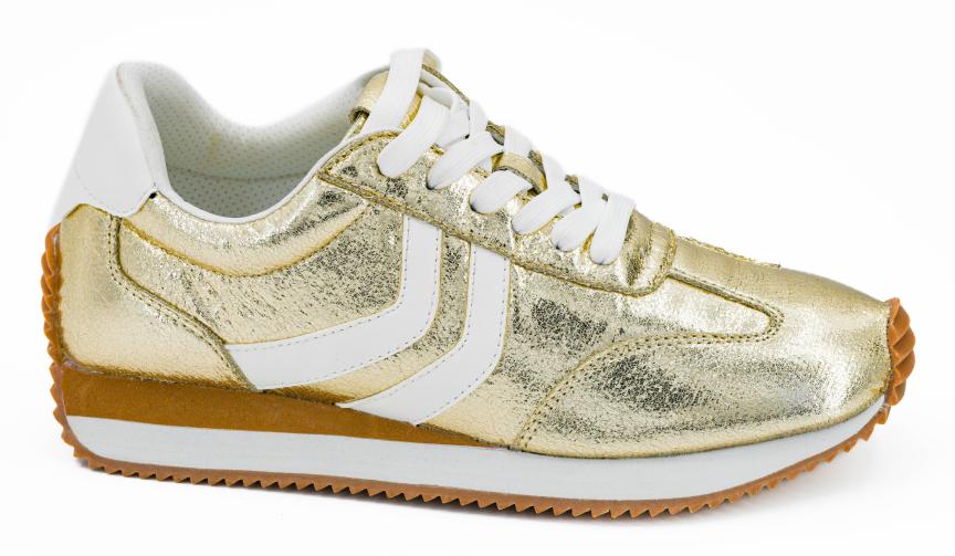 Corkys Kickoff Gold Metallic Sneakers