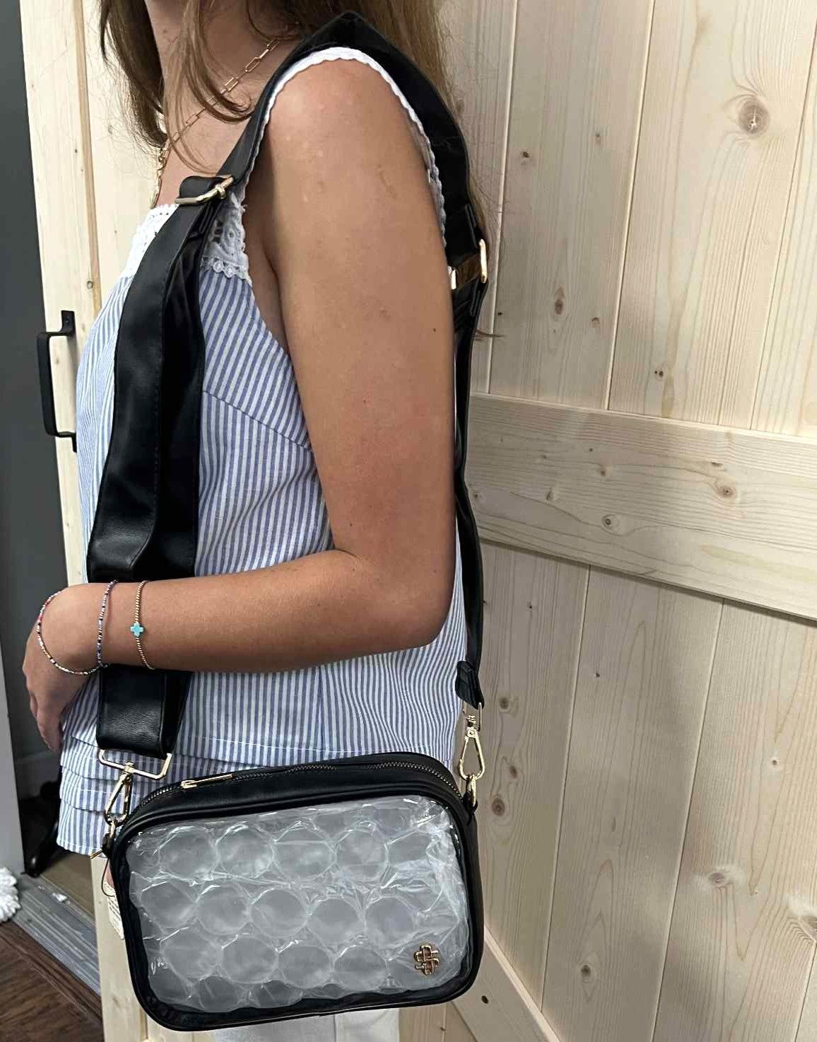 Simply Southern Clear Leather Crossbody
