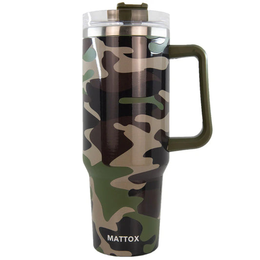 Katydid Green Camo Handle Tumbler