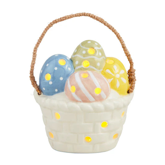 Mudpie Light Up Easter Basket Sitter