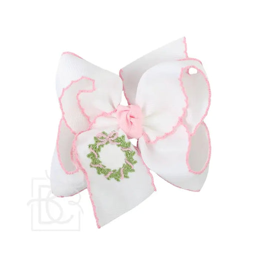 BC Embroidered Wreath Bow - 5.5in