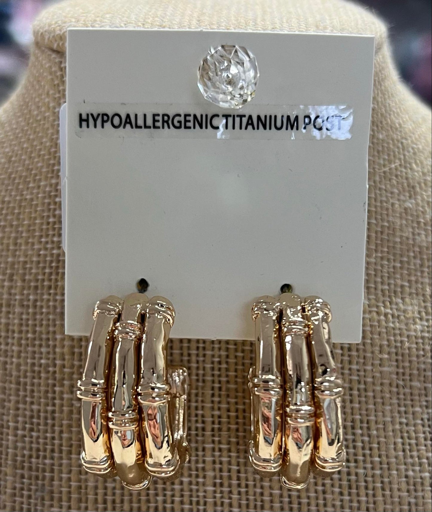 GS Bamboo Oval Hoops