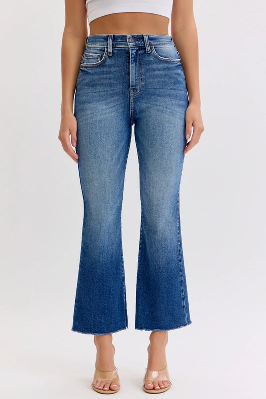 Cello High Rise Crop Flare WV37618DK-1