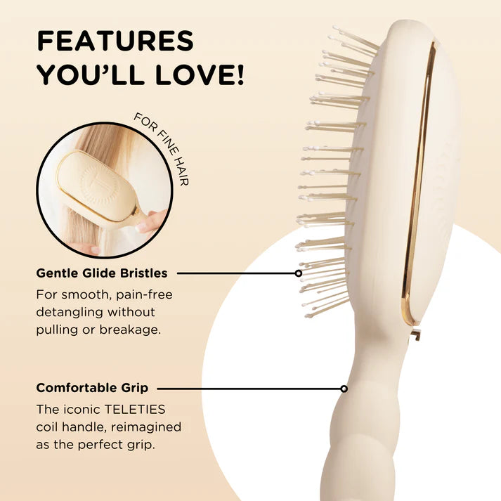 Teleties Detangler Hair Brush - Fine Hair