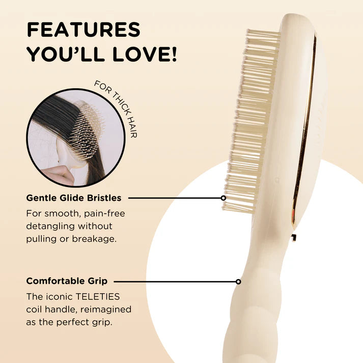 Teleties Detangler Brush - Thick Hair