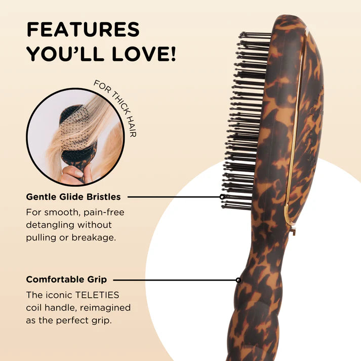 Teleties Detangler Brush - Thick Hair