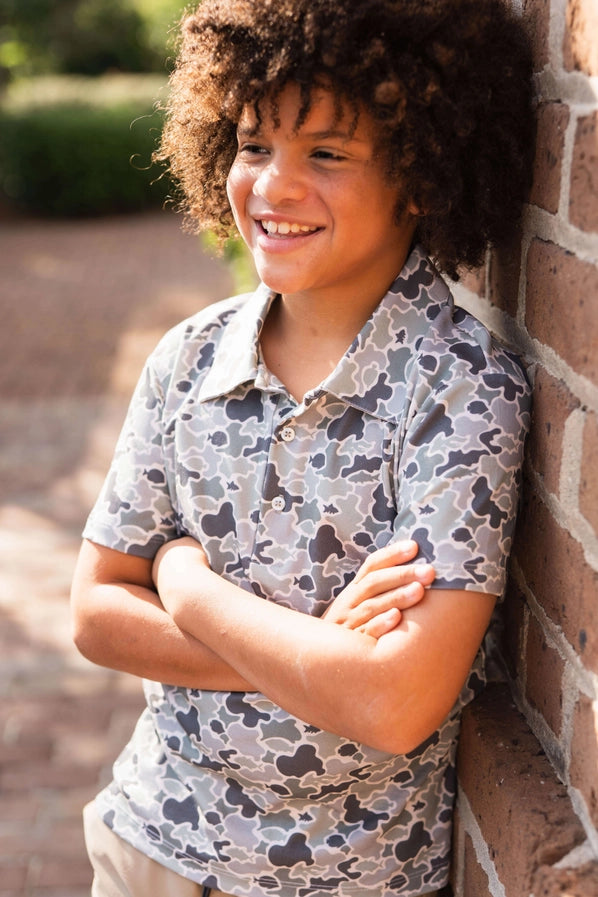 Saltwater Boys Signature Boys Camo Polo