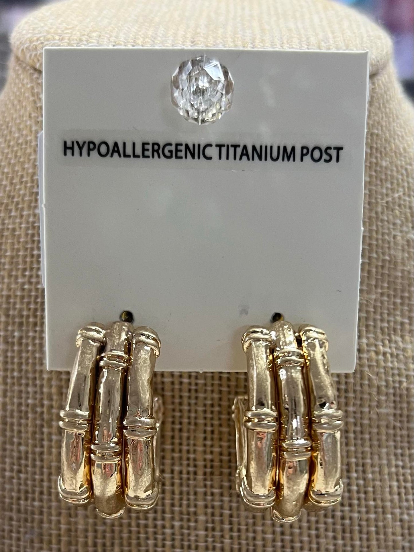 GS Bamboo Oval Hoops