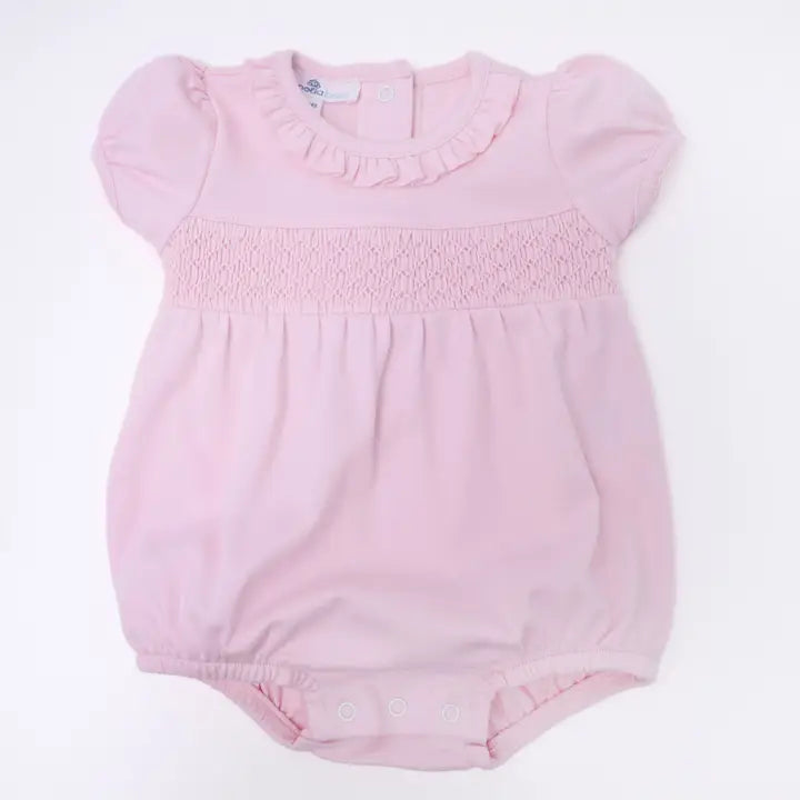 Magnolia Baby Essentials Solid Smocked Bubble