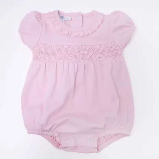 Magnolia Baby Essentials Solid Smocked Bubble