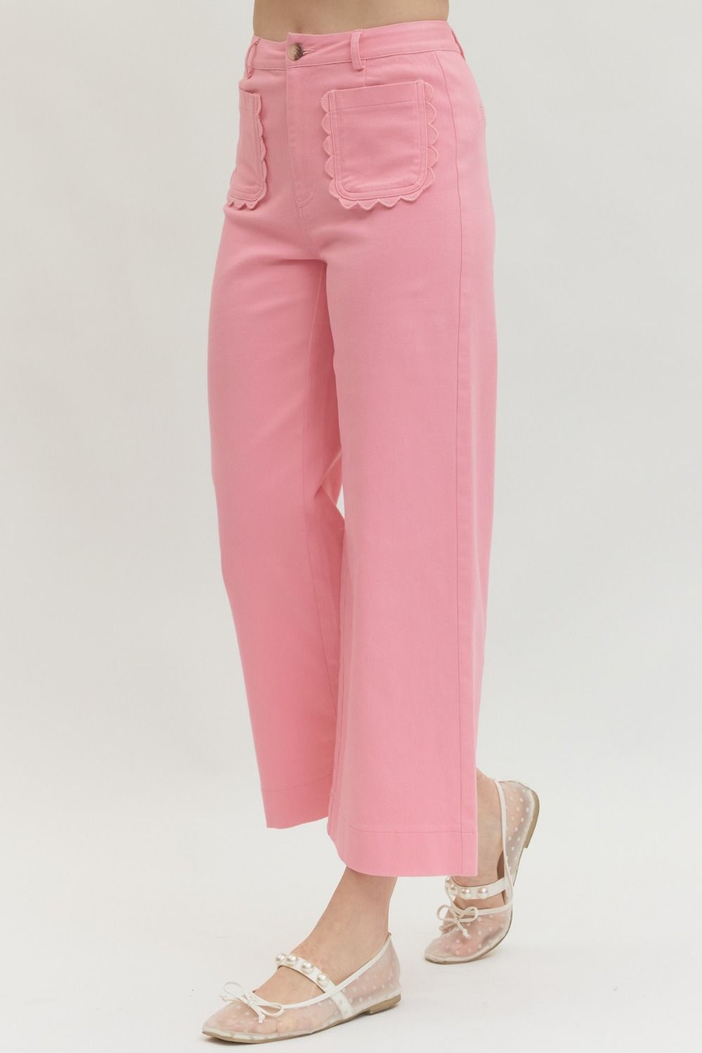 Entro Pants with Scallop Accents
